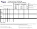 Weekly Time Sheet & Service Log