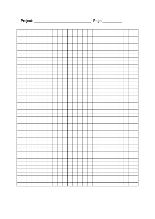 Grid Paper With Project Name Printable pdf