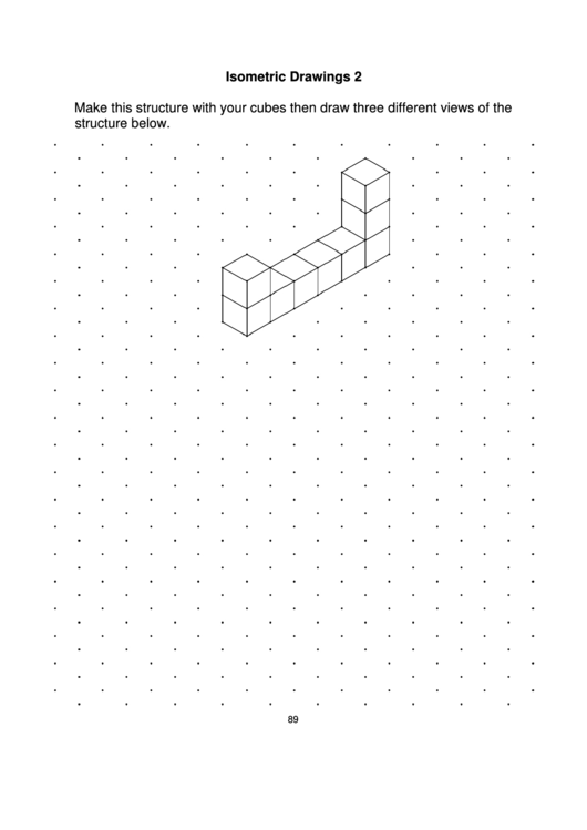 Isometric Dot Paper (One Centimetre) Printable pdf