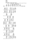 Because Of You(bar)-a. Hammerstein/d. Wilkinson Chord Chart
