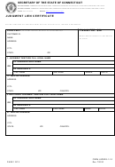 Judgment Lien Certificate Form - Connecticut Secretary Of State