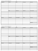 Grocery List Template - Weekly