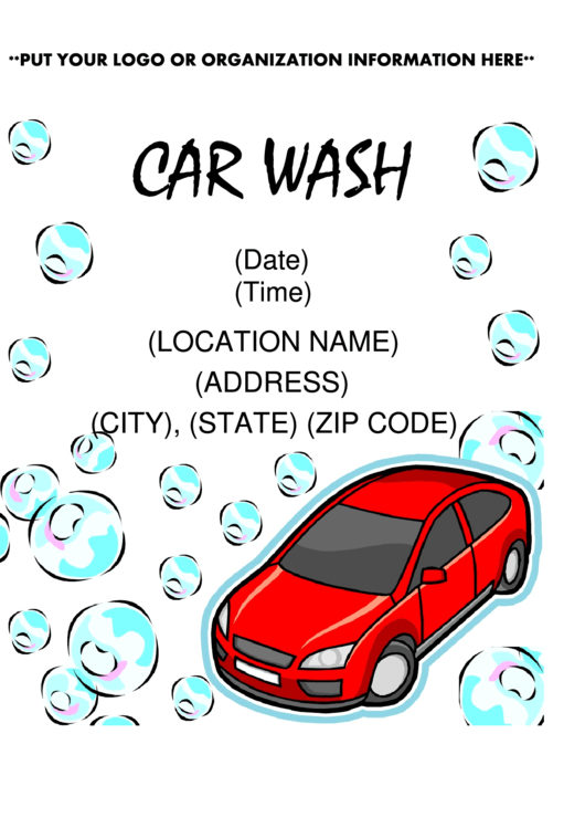 Car Wash Flyer Template Printable pdf