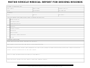 Motor Vehicle Medical Report For Driving Records