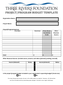 Project/program Budget Template