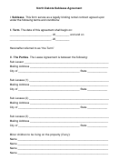 Fillable North Dakota Sublease Agreement Template Printable pdf