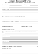 Event Proposal Form