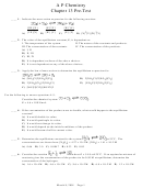 A P Chemistry Test