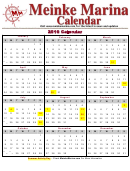 2016 Monthly Calendar Template