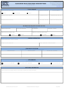 Classified Wae Position Description Form Printable pdf