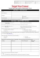 Fillable Target Store Recruitment Application Form Printable pdf