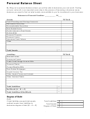 Personal Balance Sheet