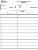 Seller Server Training Course Sign-In Sheet Printable pdf