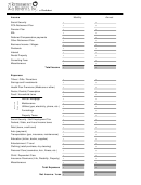 Retirement Income And Expense Worksheet