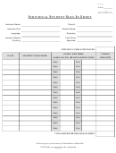 Individual Student Sign-in Sheet Template