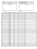 Chess Score Sheet Form