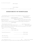 Assignment Of Mortgage Template