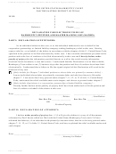 Declaration Form For Electronic Filing Of Bankruptcy Petition And Master Mailing List (matrix)