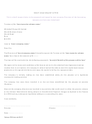 Sample Draft Loan Request Letter Template