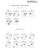 Three In One - Guitar Chord Chart