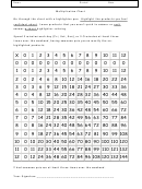 12 X 12 Times Table Chart Worksheet