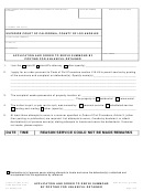 Form Laciv 107 - Application And Order To Serve Summons By Posting For Unlawful Detainer - County Of Los Angeles