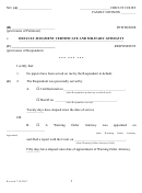 Default Judgment Certificate And Military Affidavit