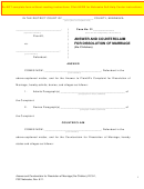 Answer And Counterclaim For Dissolution Of Marriage (no Children) - Nebraska District Court