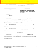 Answer And Counterclaim For Dissolution Of Marriage (children) - Nebraska District Court