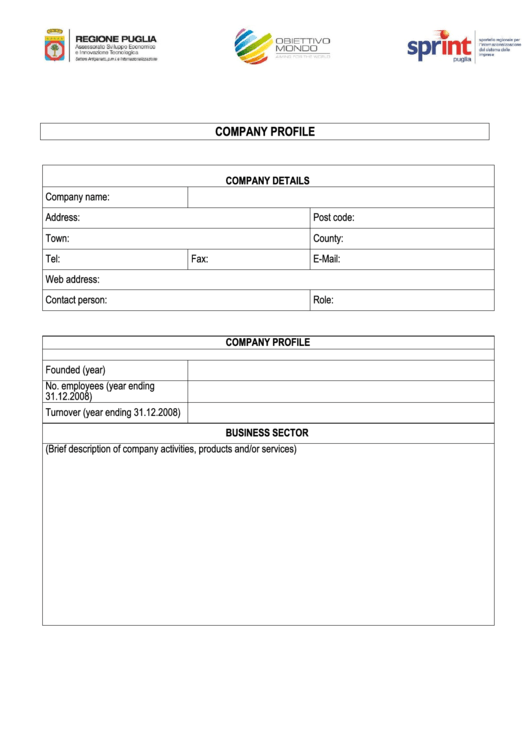 Company Profile Printable pdf