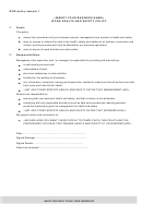 Work Health And Safety Policy Template