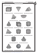 Labeling Shapes Worksheet With Answer Key