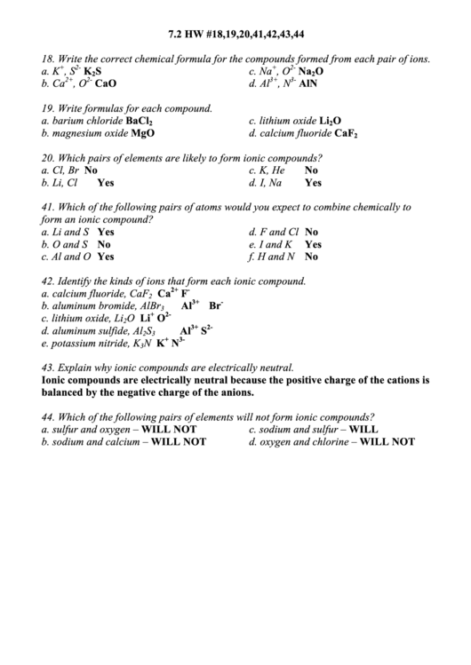 Bonding Worksheet printable pdf download