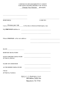 Texas Bankruptcy Court Change Of Address Form