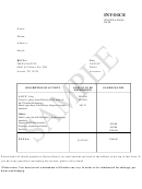Invoice Template - Blank