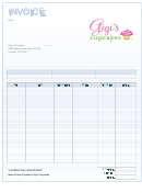Gigis Cupcakes Invoice Template