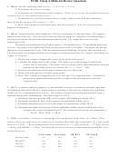 Chem 2 Midterm Review Questions