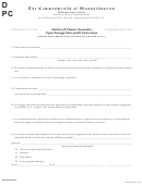 Fillable Articles Of Charter Surrender Upon Foreign Non-Profit Conversion - The Commonwealth Of Massachusetts Printable pdf