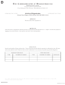 Form D - Articles Of Organization - 2005
