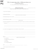 Form Dfpc - Articles Of Correction Form - The Commonwealth Of Massachusetts