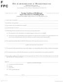 Foreign Certificate Of Withdrawal Upon Conversion To A Nonfiling Entity - The Commonwealth Of Massachusetts Printable pdf