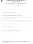 Foreign Limited Partnership Annual Report Form - The Commonwealth Of Massachusetts