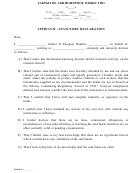 Affidavit - Statutory Declaration Printable pdf