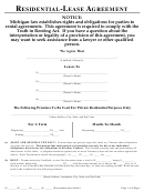 Fillable Residential Lease Agreement Template Printable pdf
