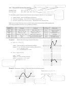 Polynomial Functions - Introduction Worksheet