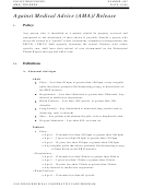 Against Medical Advice (Ama)/ Release Printable pdf