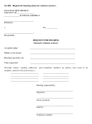 Fillable Request For Hearing Printable pdf