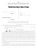 Form 9 - Application For Access To Information Under Protective Order By Outside Or Inside Counsel - To The United States Court Of Federal Claims