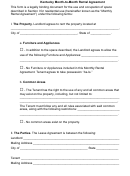 Kentucky Month-to-month Rental Agreement Template