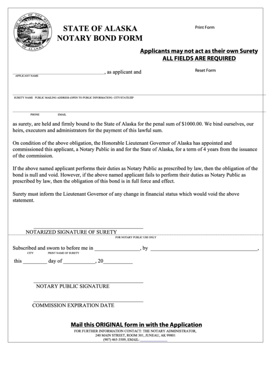form for notary